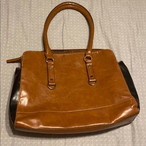 Two Tone Large Handbag